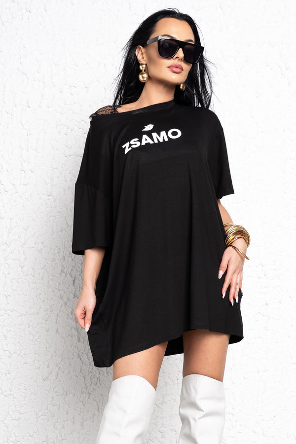 Zsamo Landi <tc>Czukormadár</tc> Gypsy black <tc>tunic</tc>