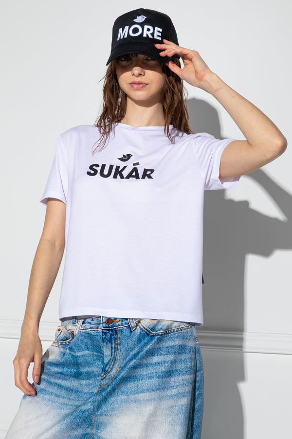 Sukár Makson Czukormadár Gypsy fehér póló