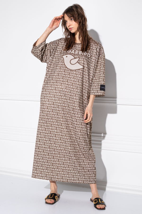 Lalan Small Logo Brown Dress