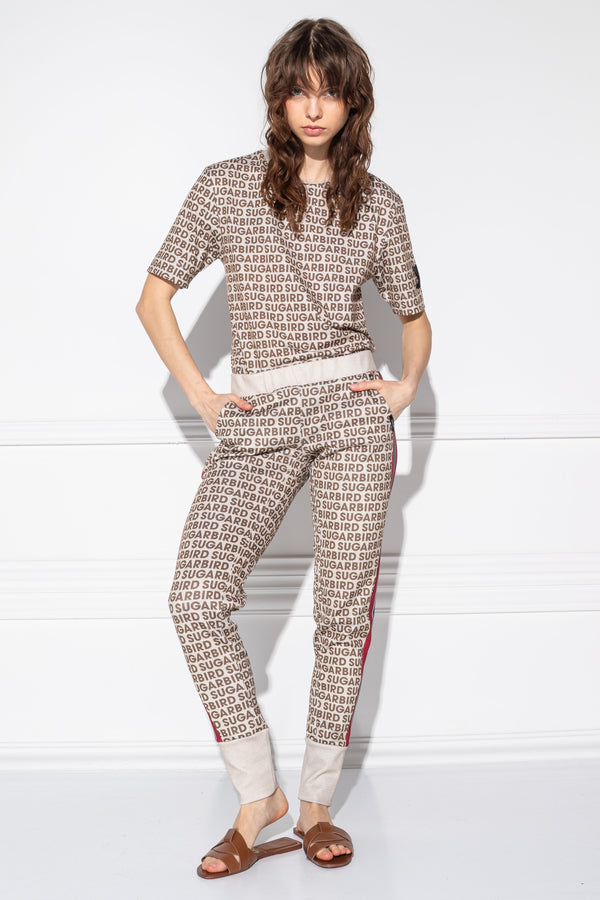 Damira Small Logo Beige Pants