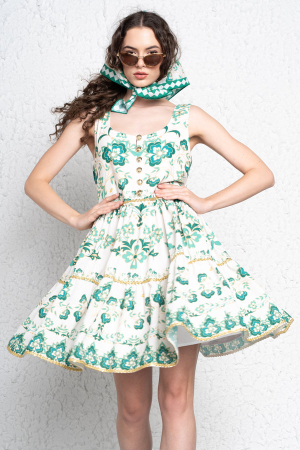Ciklamen Porcelain Green ruha
