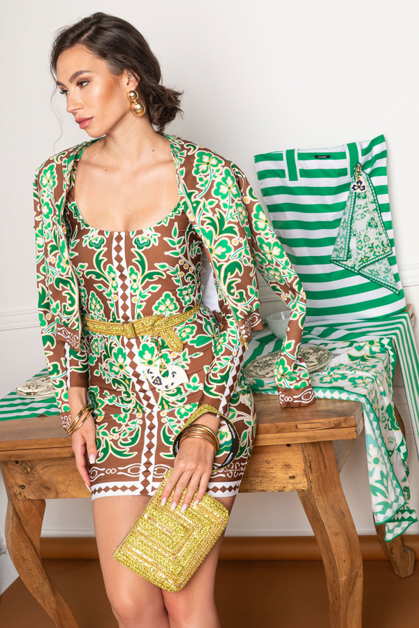 <tc>Bertilla Mahagony Porcelain cardigan</tc>