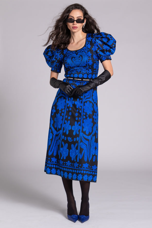 Emese <tc>Kalotaszeg</tc> Blue dress