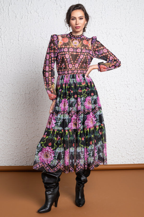 Jozina-Jozzy Florissimo Black Dress