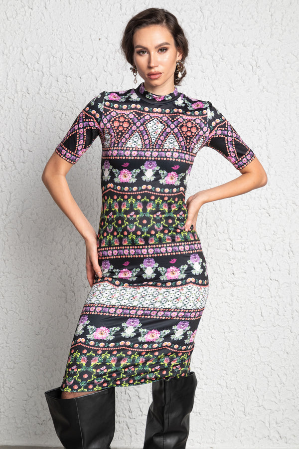 Junahi Florissimo Black Dress
