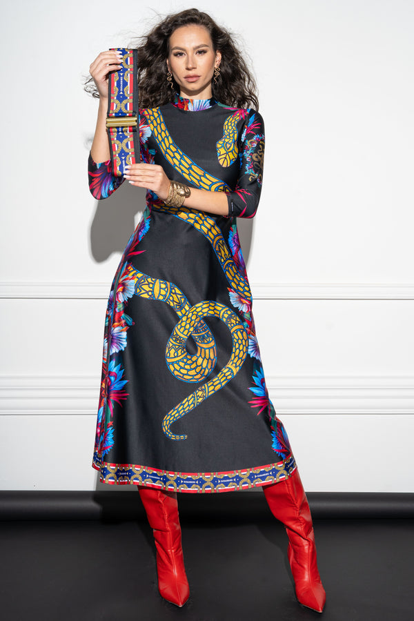 Tiko luna jardinette black dress