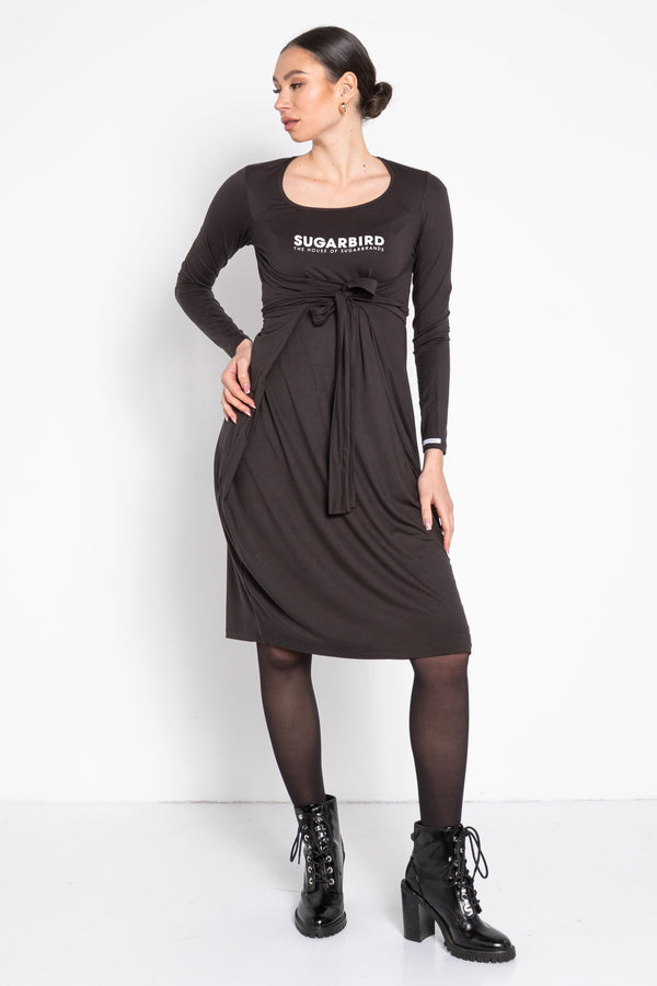 Radina Basic Logo barna ruha