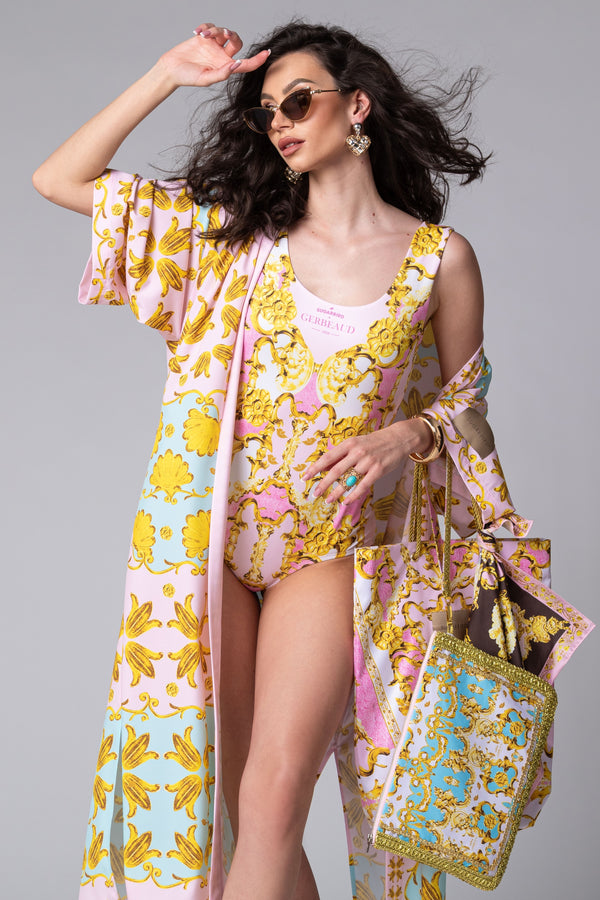 Yerta Gerbeaud pink kimono