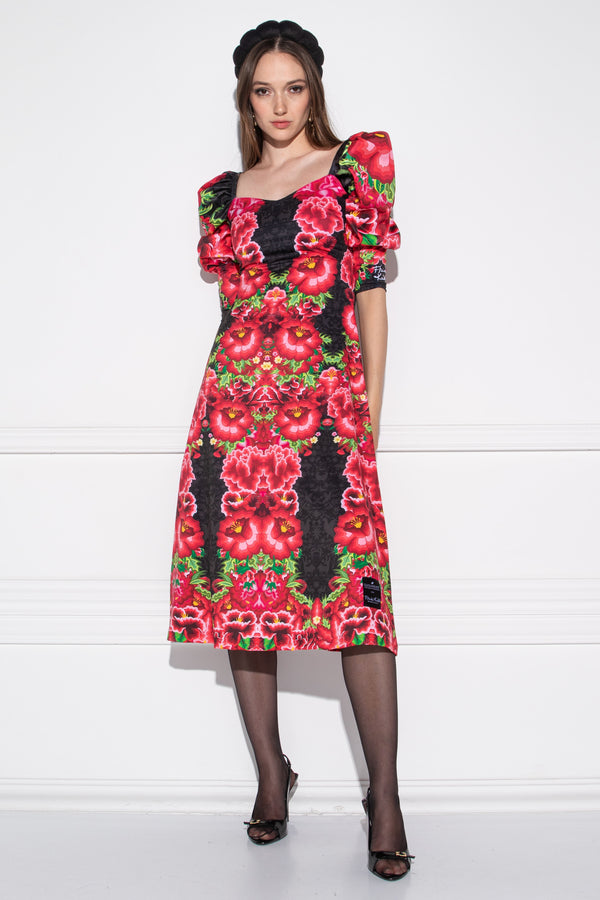 Demy Frida Rose Black ruha