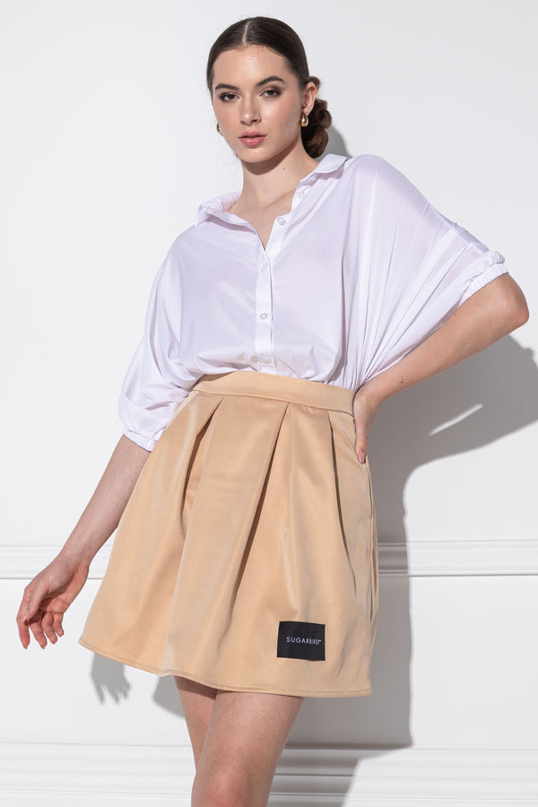 Ricotta casual beige skirt