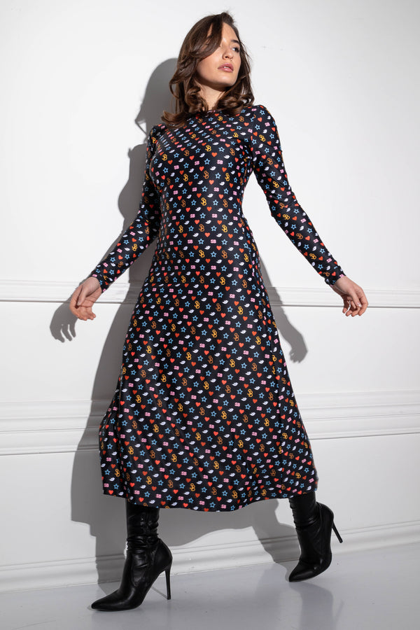 Tilla monogram buzz dress
