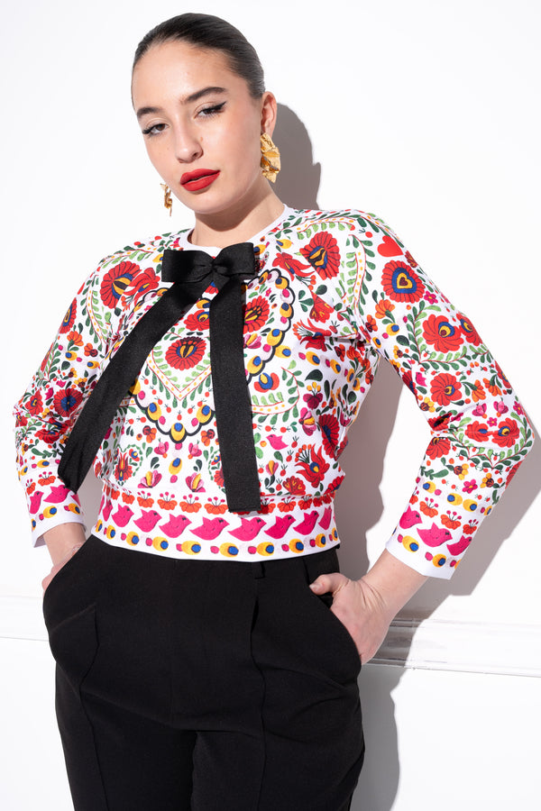Pipper Heritage Matyó White sweater