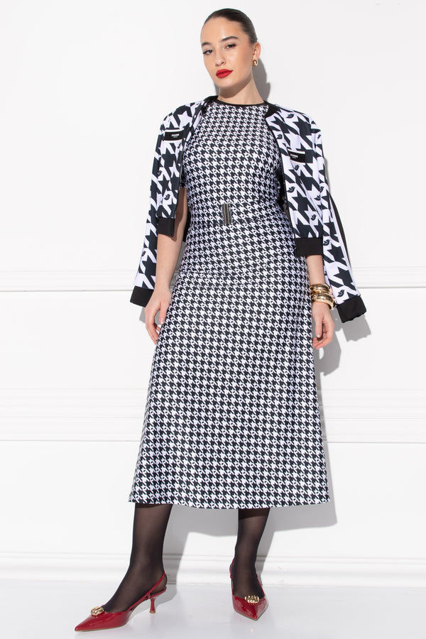 Tillael Classic Black & White Dress