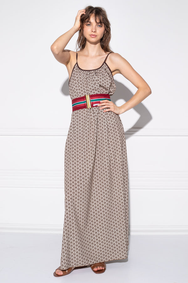 Zivaza small monogram beige dress
