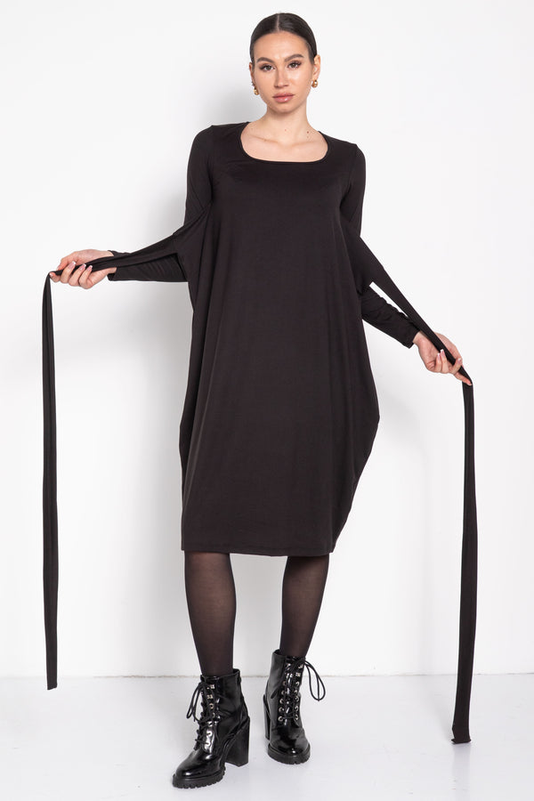 Radina Basic fekete ruha