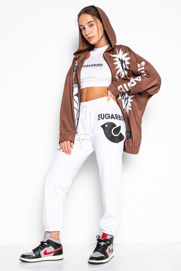 Piru Jogger Monogram fehér top