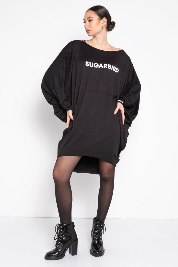 Áfonya Basic Logo fekete tunika