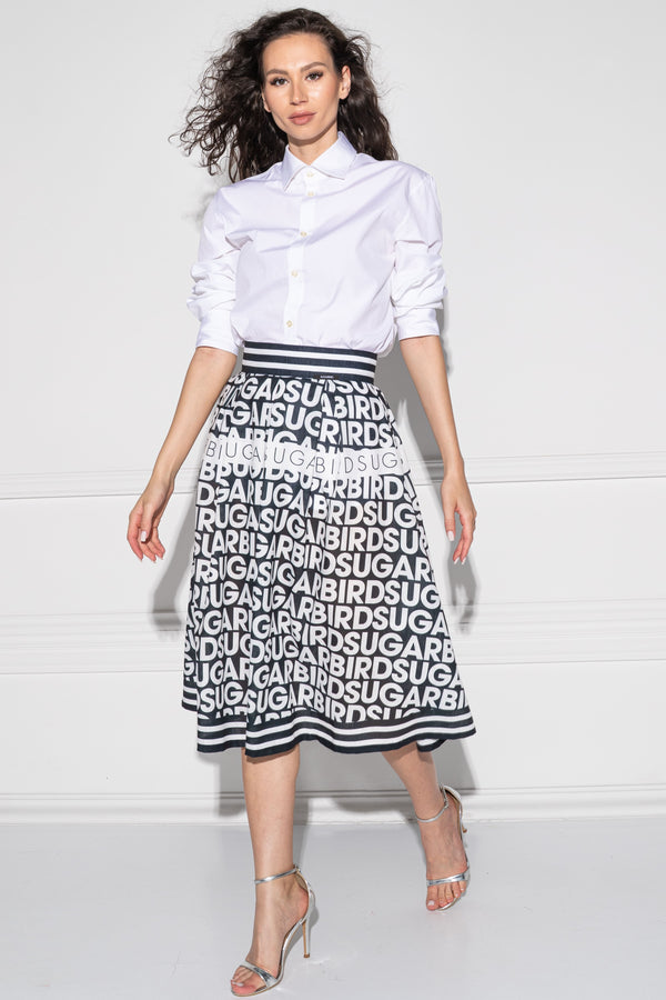 Carrye Black&White Monogram szoknya
