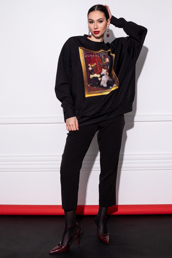 Boogie Munkácsy fekete pulóver