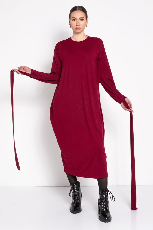 Rada Basic burgundy ruha