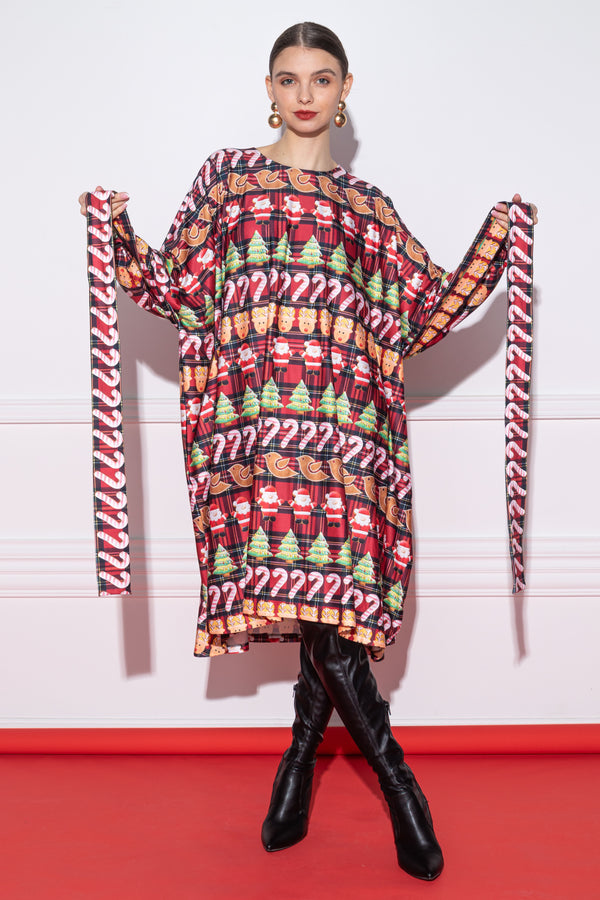 Enyin X-Mas & Bird Candy Cane tunika