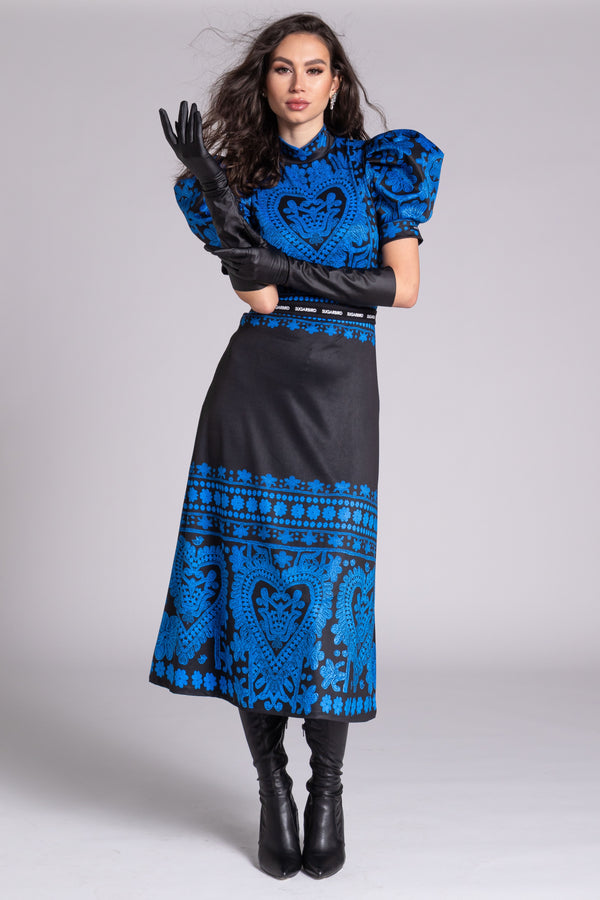 Hat <tc>Kalotaszeg</tc> Blue dress
