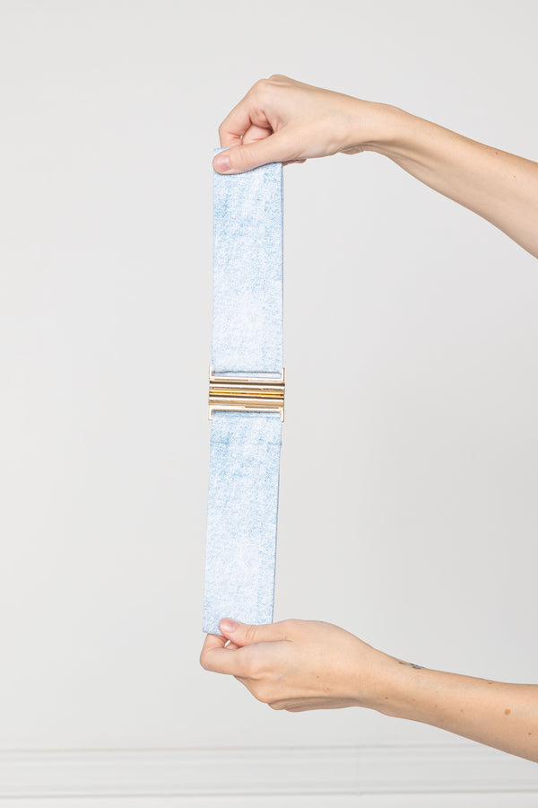 Zeon Light Denim Effect Belt