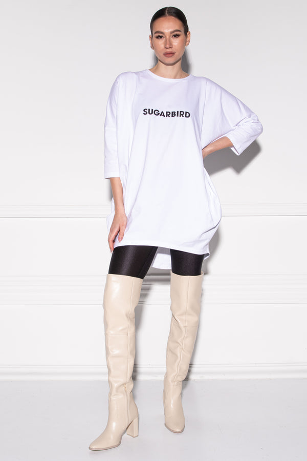 Pihe Basic Color fehér tunika