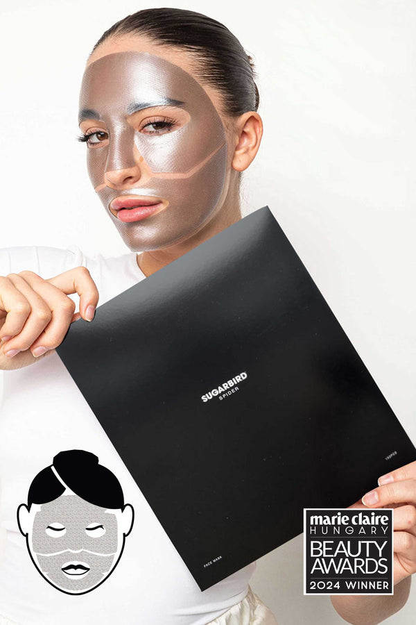 SPIDER Face mask with extra firming ingredients in exclusive paper packaging